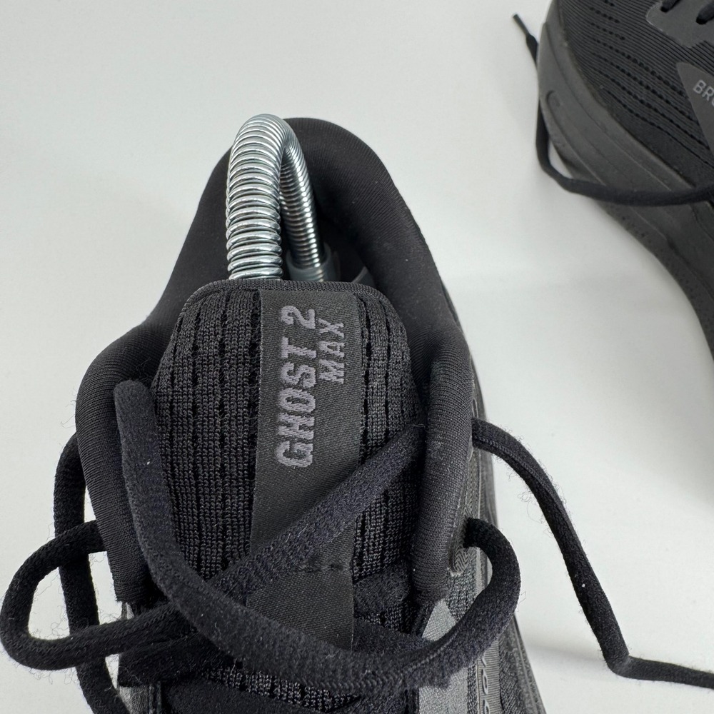 Brooks Ghost Max 2 Running Shoes Womens 7 All Black Cushioned 1204201B020 - Picture 11 of 14